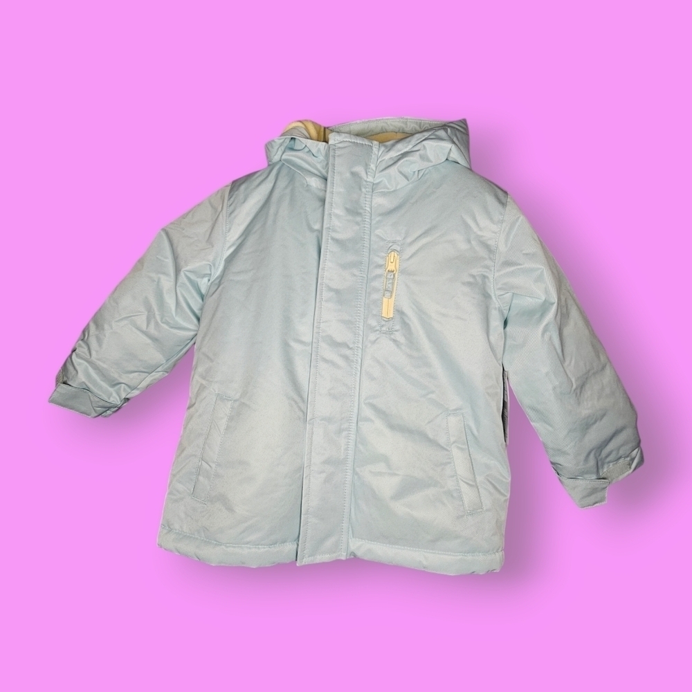 George Kids Pale Blue Winter Snow Jacket Size XS 4-5